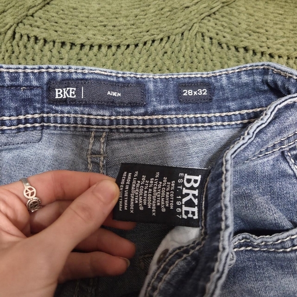 BKE Men's Light Blue Straight Jeans - Picture 4 of 6